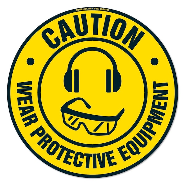Wear Protective Equipment 2 16in Non-Slip Floor Marker, 12PK, 16 in L, 16 in H, FD-2-C-16-12PK-99873